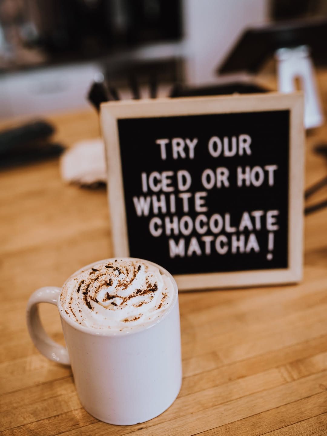 White Chocolate Matcha, hot or cold? 🍵🤍