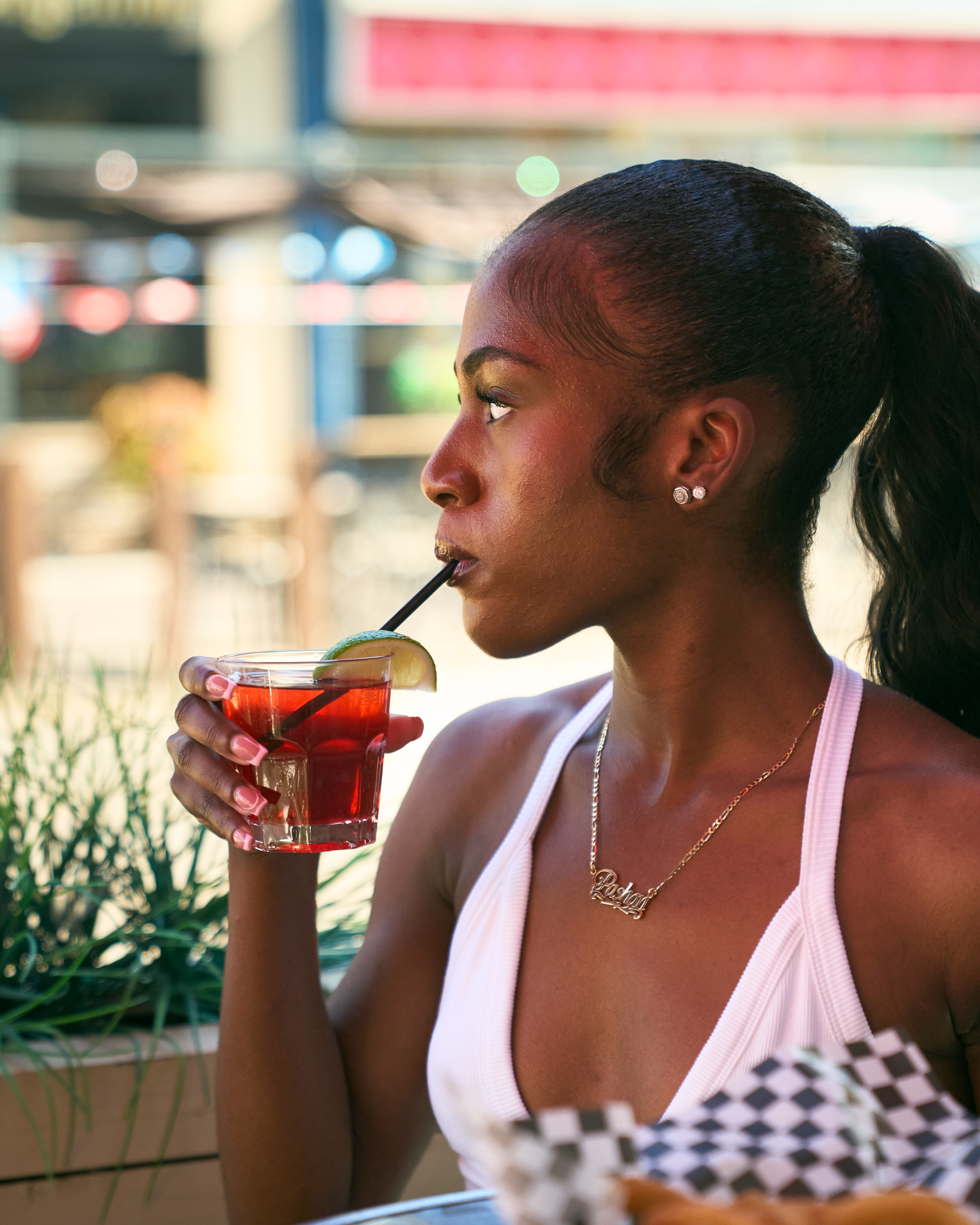 Cold drinks, good company, and a patio made for staying awhile.