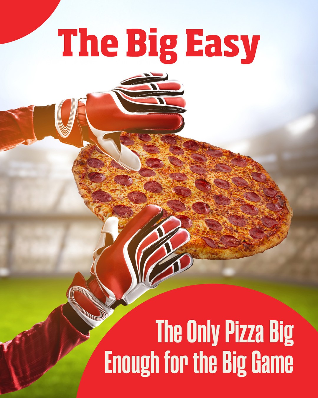 ⚽🍕 Big final game calls for BIG pizza!