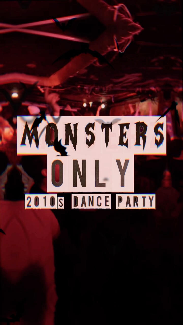 TORONTO! ❤️ Join us for Monsters Only: 2010s Dance Party on Saturday October 24th at Sneaky Dee’s. Costumes encouraged!