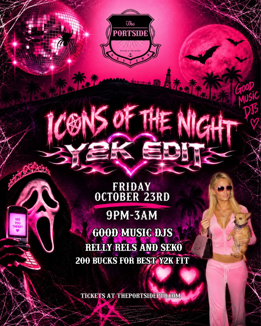 ICONS OF THE NIGHT: Y2K EDIT 💿🕸️ Halloween starts early at Portside. 👻 After selling out our back-to-back Halloween w