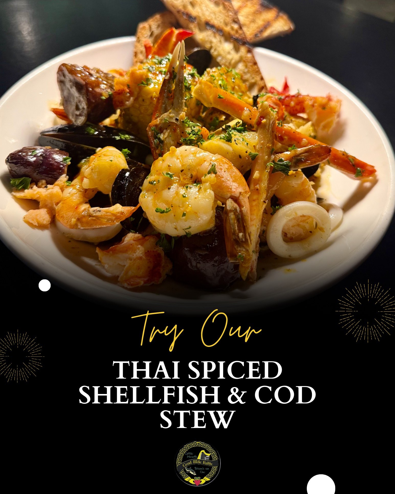 Not your everyday seafood dish. 🦞✨