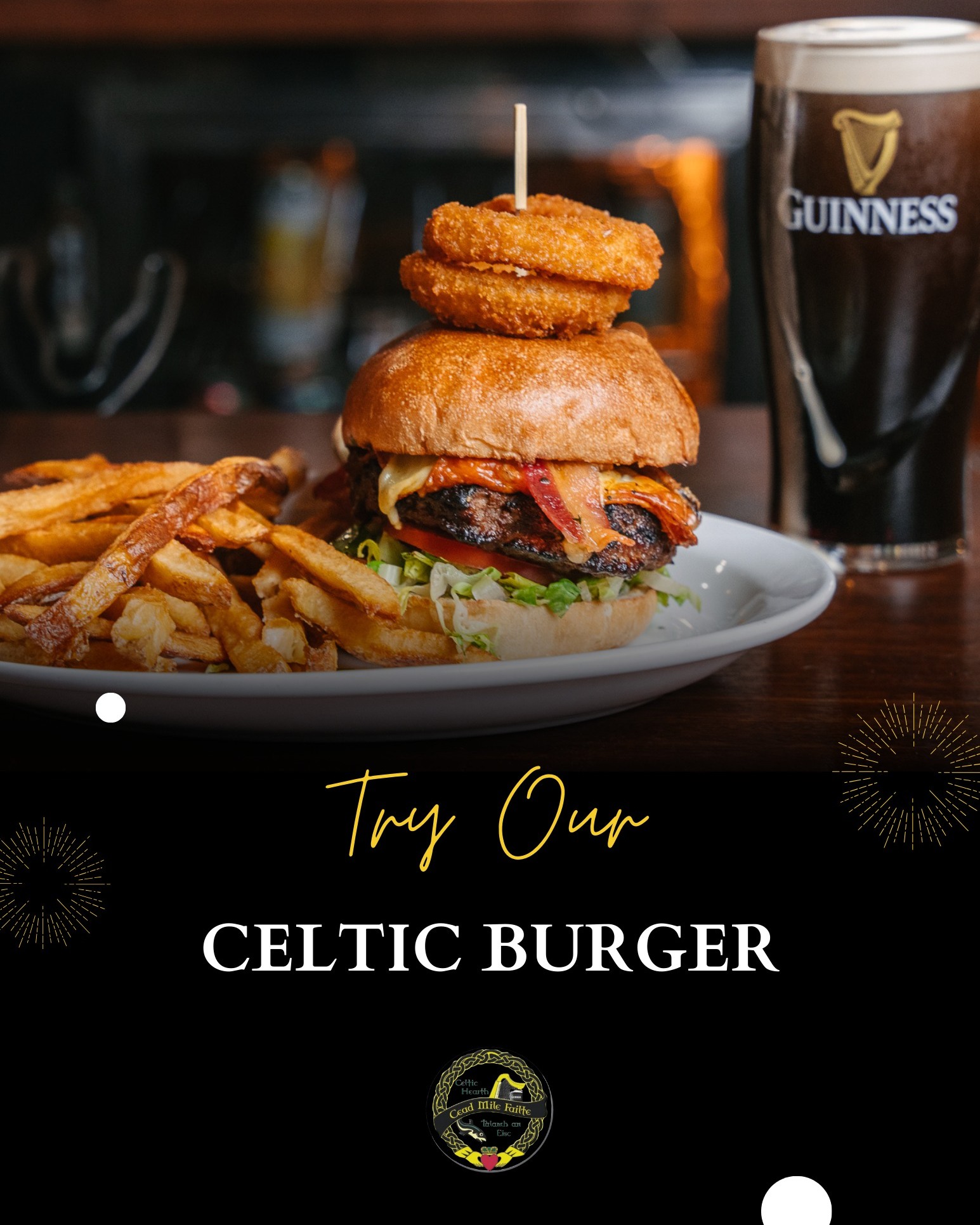 The burger you didn’t know you needed. 🍔☘️