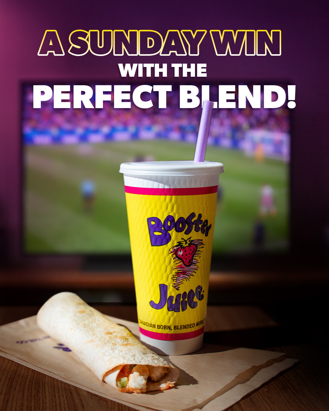 Fuel your fandom with the ultimate match-day combo. A winning pair that hits the spot. ⚽️🥤 Order ahead on the Booster R