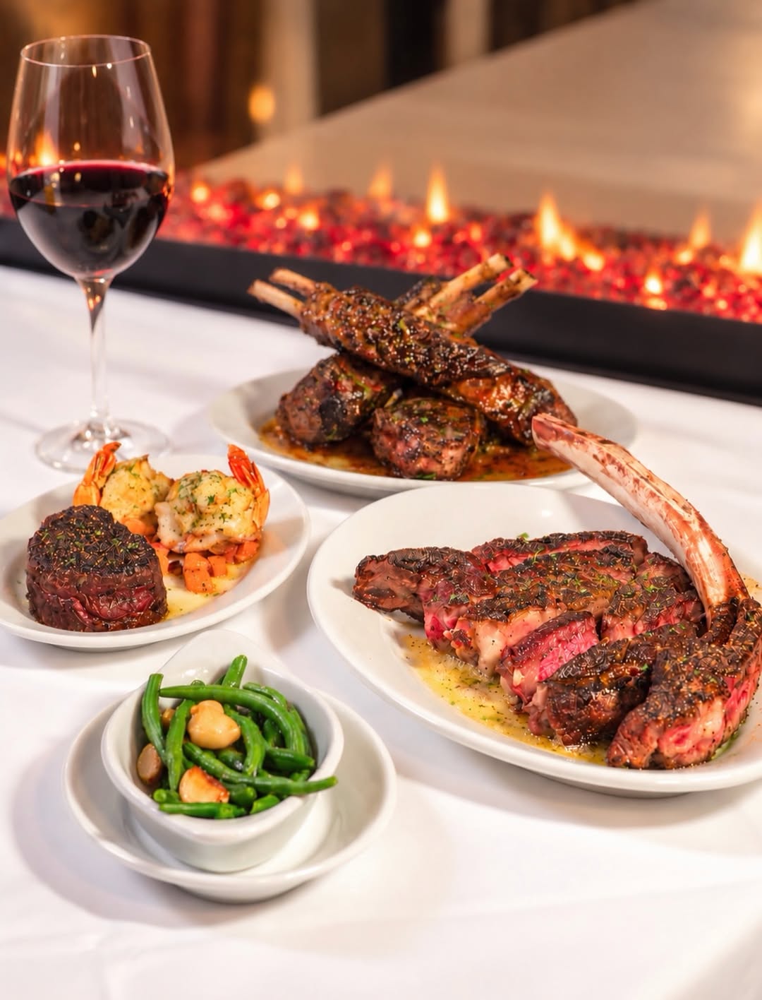 Some meals are simply meant to be shared. 🥩🍷