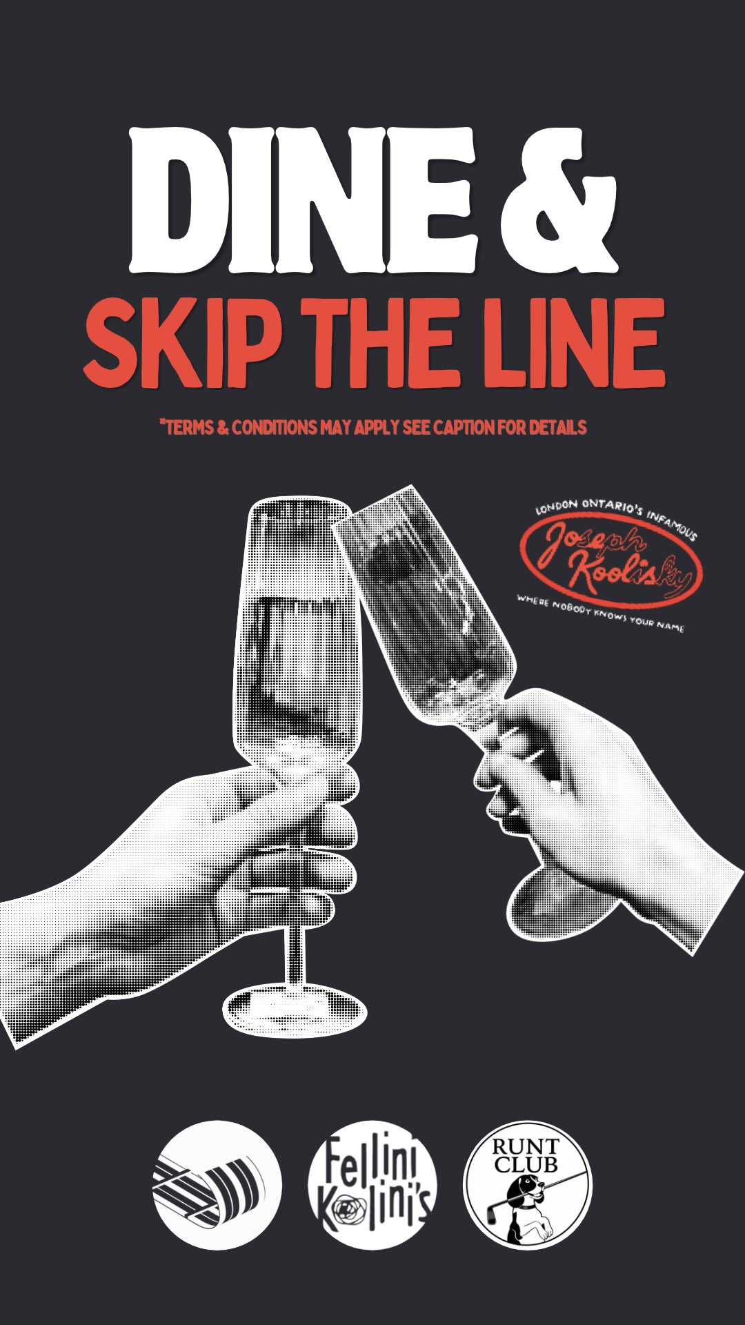 DINE & SKIP THE LINE 🍝➡️🍻