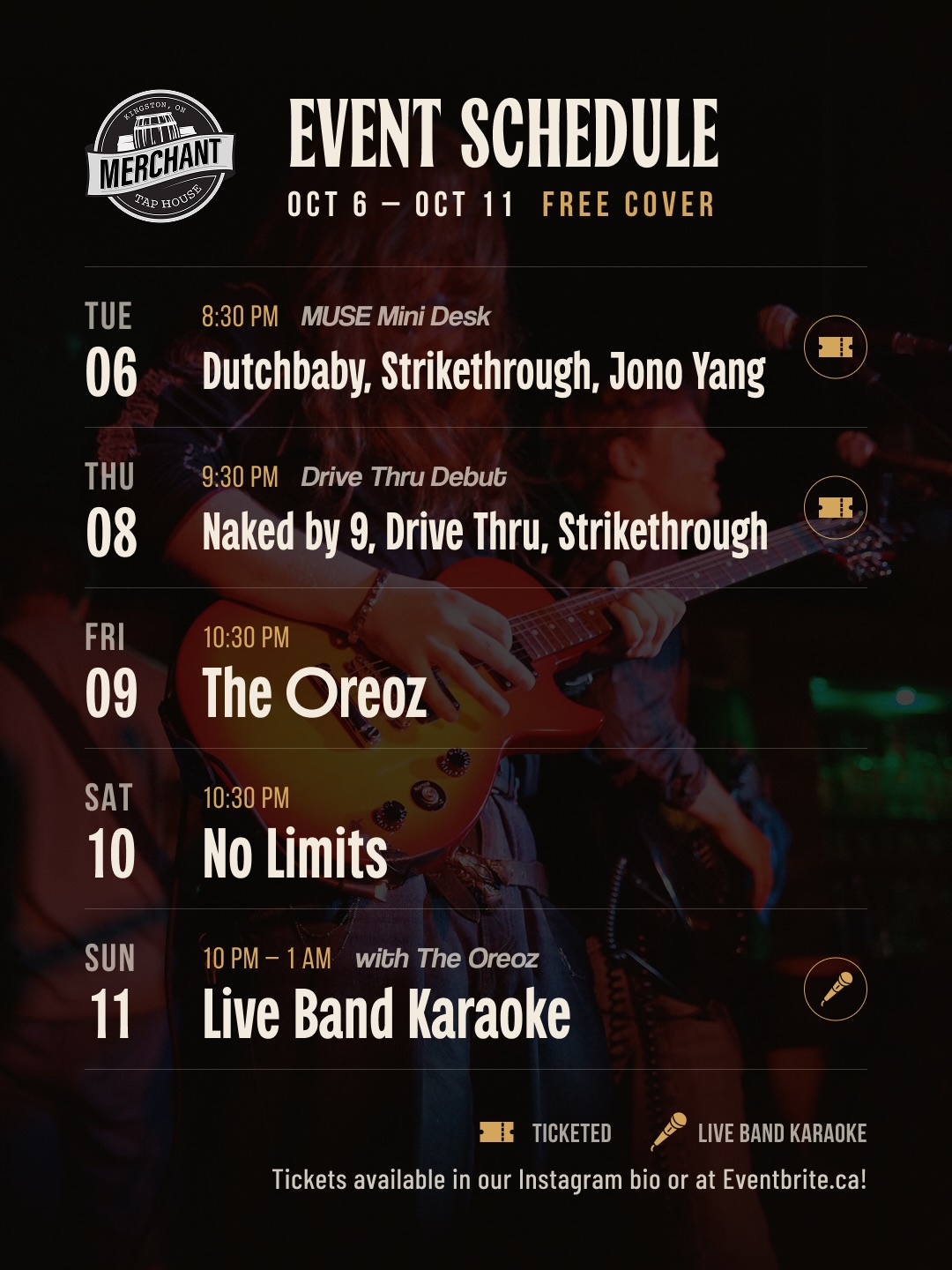 So much coming up this October! Tickets are in our instagram bio 🔗