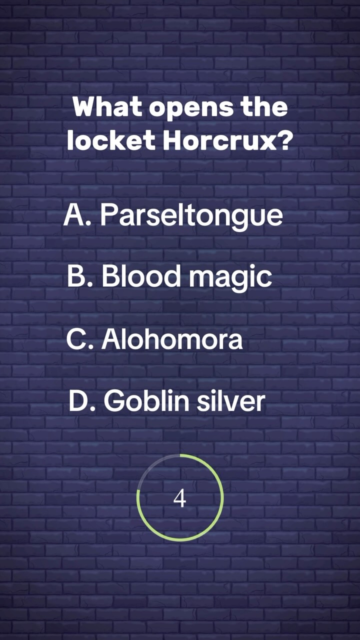 ⚡️Time to put your wizarding knowledge to the test...