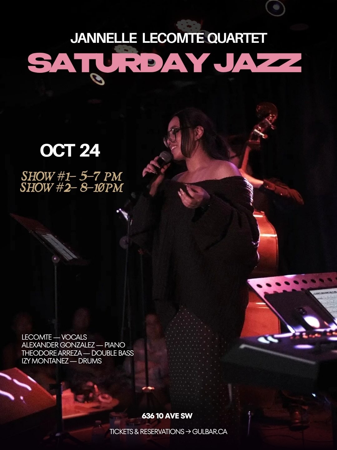 Saturday Jazz with the Jannelle Lecomte Quartet 🎙️🎹
