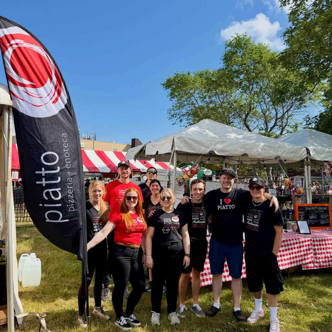 Ready to Run… straight to the Piatto tent. 🍕🎶😉