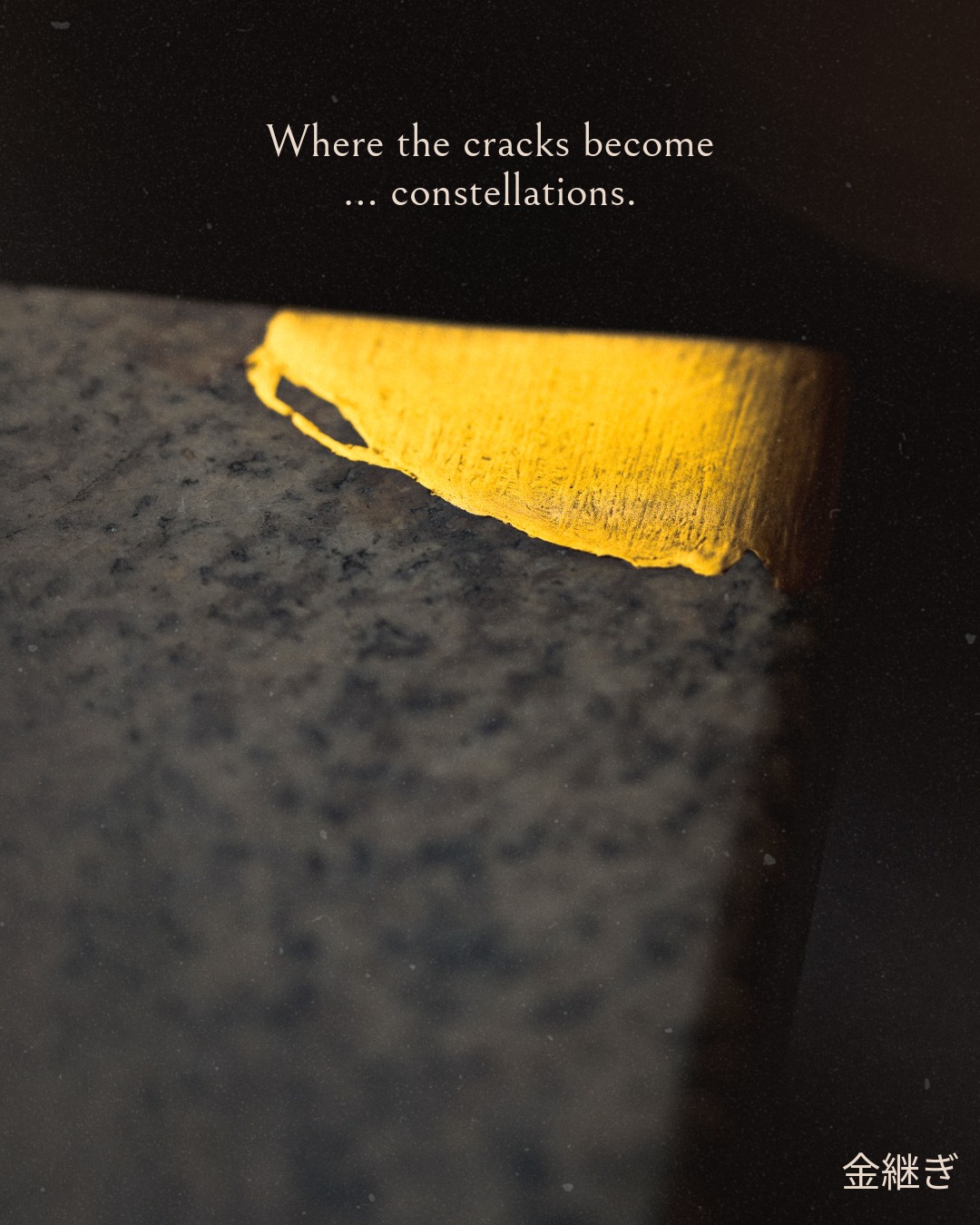 Where the cracks become constellations.