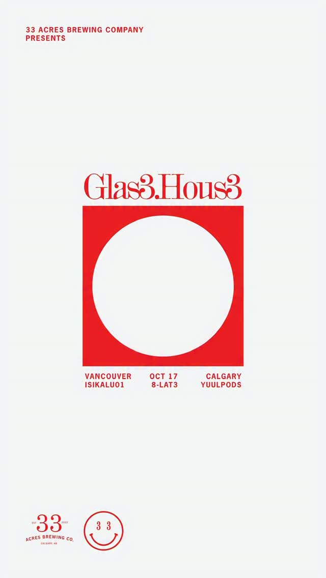 Glas3.Hous3 every Saturday in Vancouver & Calgary. October 17th, @isikalu01 in Vancouver & @yuulpods in Calgary. 8-Lat3.