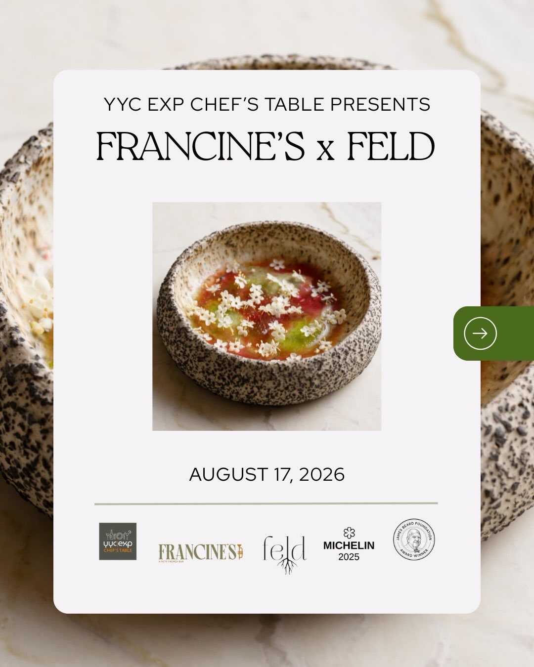 FRANCINE’S x FELD - AUGUST 17