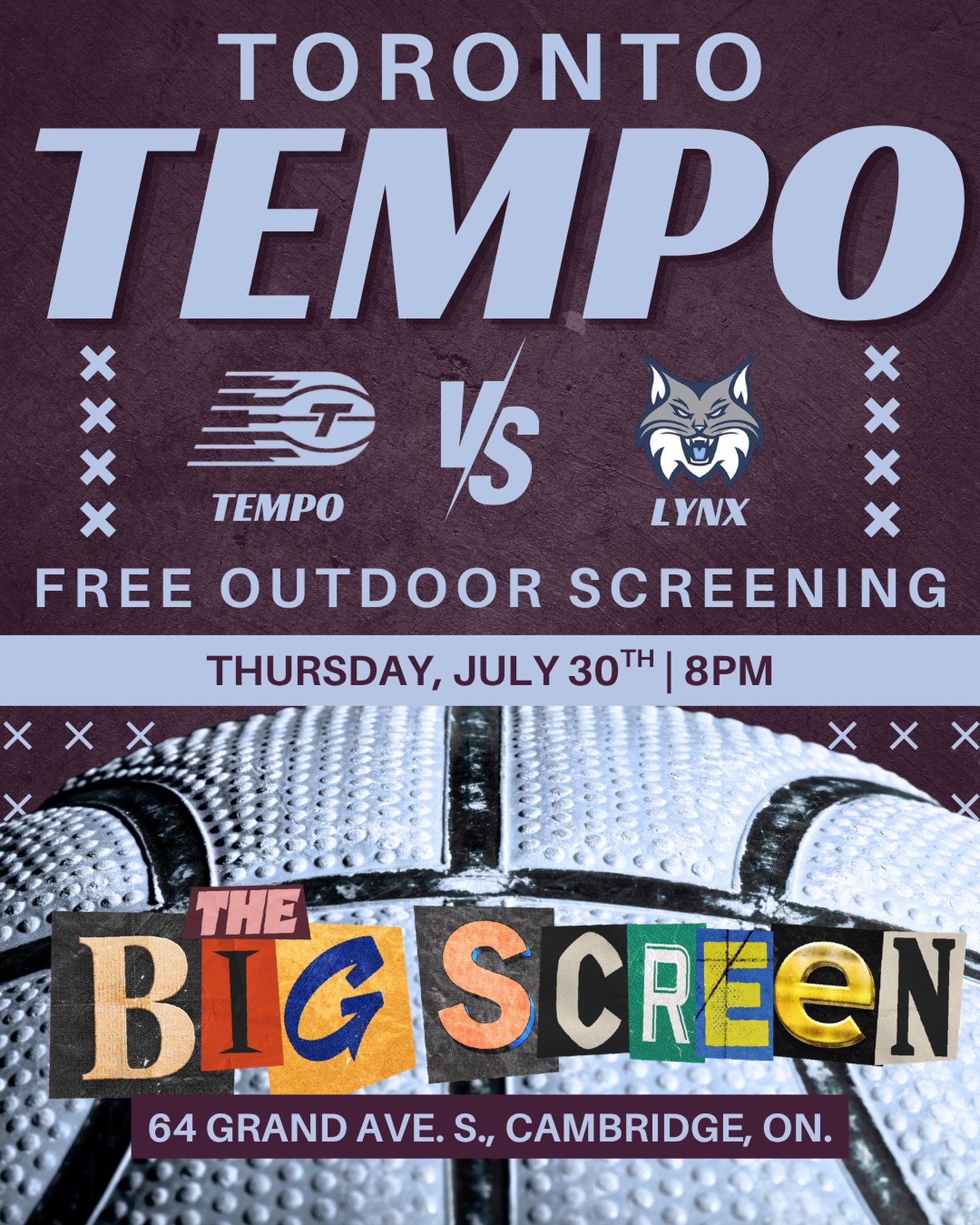 🏀The WNBA’s Toronto Tempo are making their Big Screen debut as they take on the Minnesota Lynx!🏀