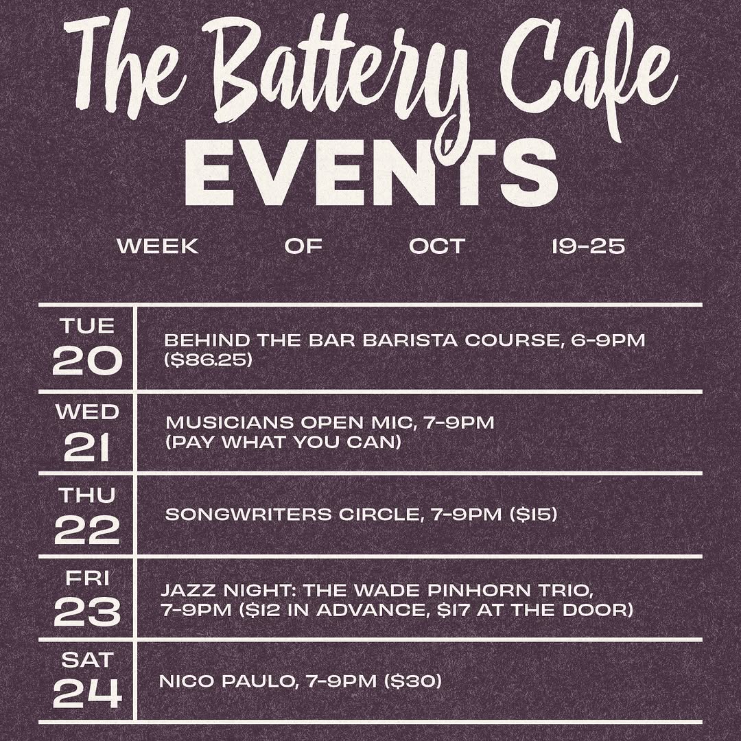 Oct 19-25th events calendar: