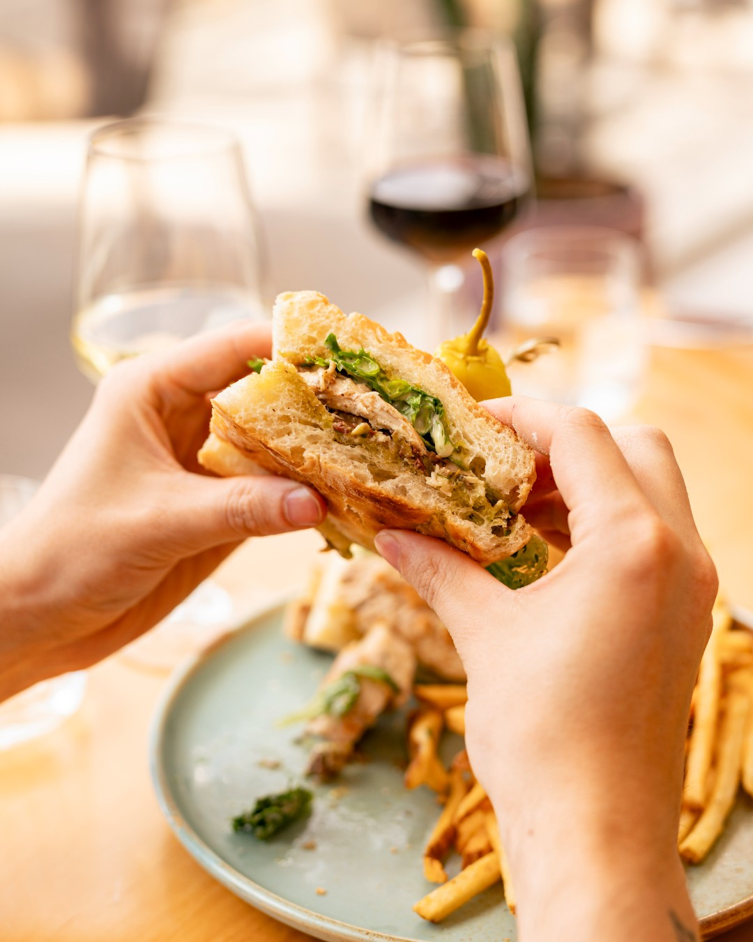 Come hungry for this one. 🥪