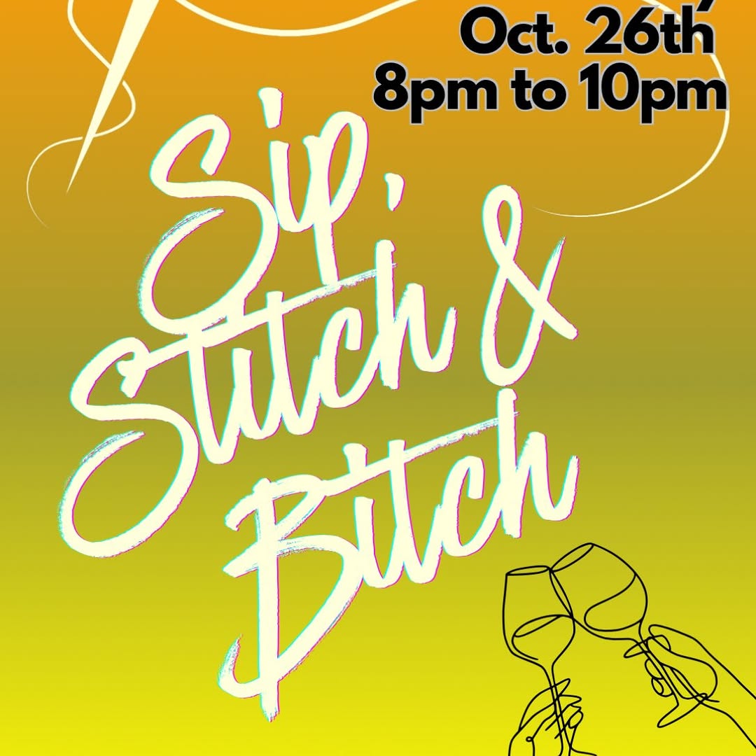 Join us on the last Monday of October for a crafty hang and some delicious drinks and snacks @myshrinkingviolet. Oct. 26