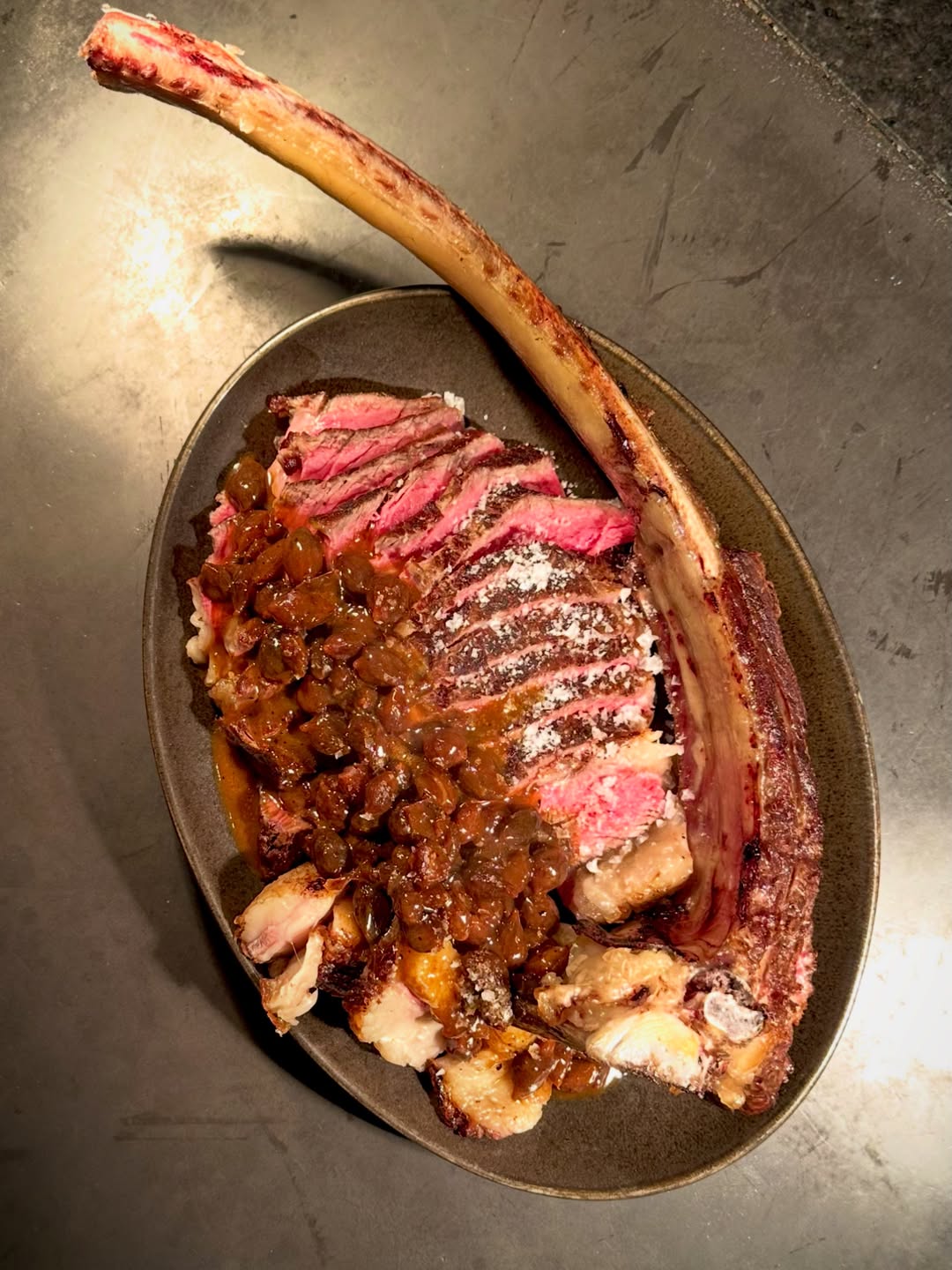 There’s something about steak at the centre of the table that sets the tone for the evening. At Fortuna’s Row, much of t