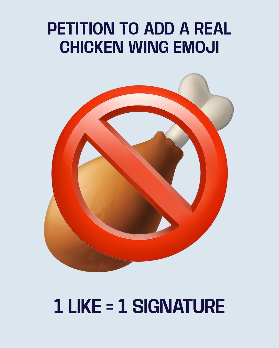 🍗 isn’t a wing. It’s a drumstick. And it’s about time flats got the recognition they deserve on our keyboards.
