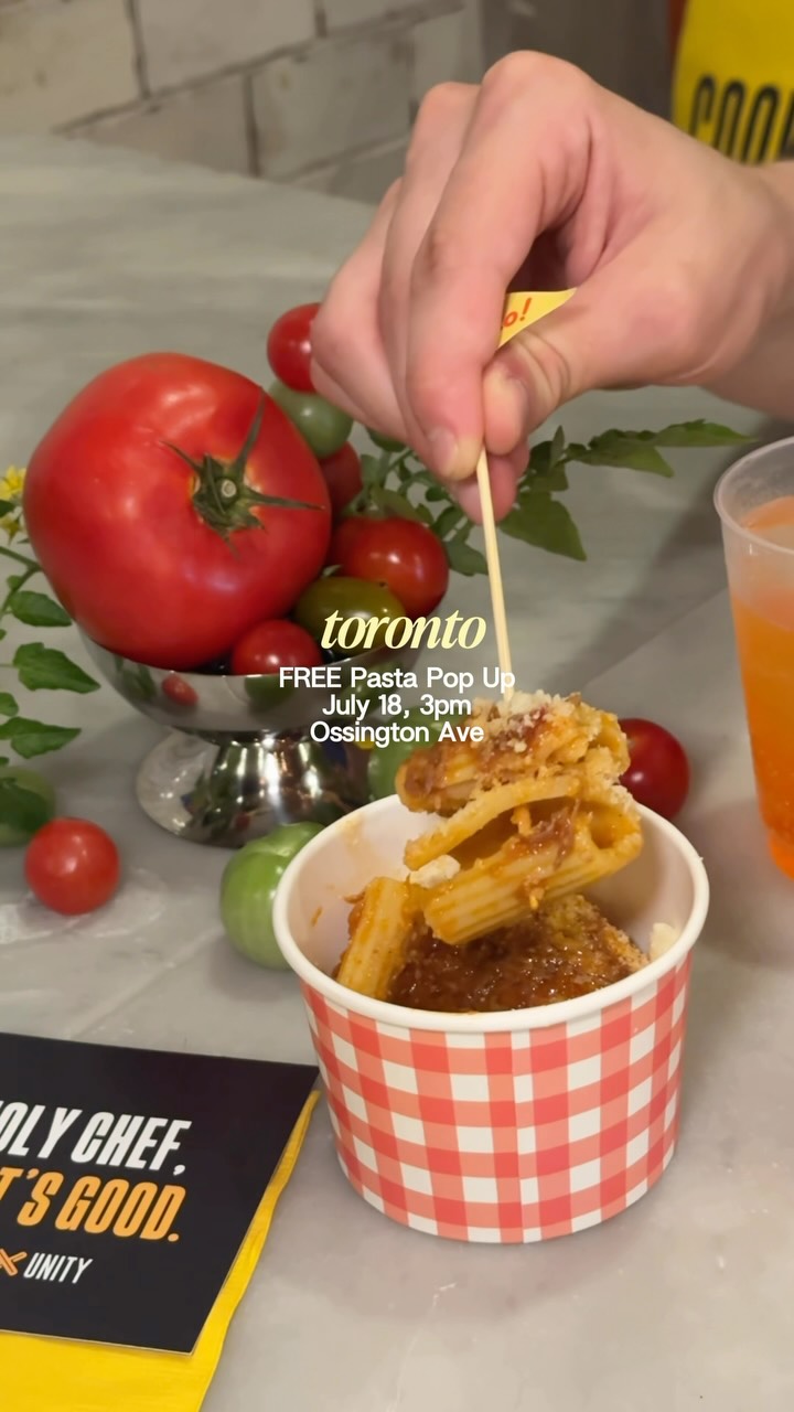 FREE pasta pop up in Toronto 👀🍝